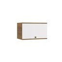 Ver imagem 1 de Armário Aéreo Celeste Kappesberg 100% Mdf 1 Porta Basculante Nogueira/branco 60cm