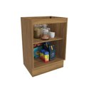 Ver imagem 4 de Balcão Celeste Kappesberg 100% Mdf 1 Porta Nogueira/branco 60cm