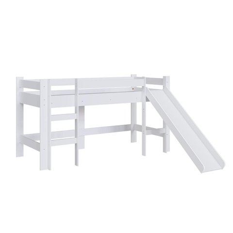 Cama Elevada com Escorregador sem Cortina 202X210cm Branco