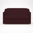 Ver imagem 4 de Kit Namoradeira + 4 Poltronas Decorativas para Sala Mila Suede Cores Pé de Plastico Cromado