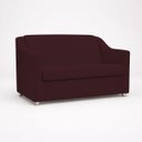 Ver imagem 5 de Kit Namoradeira + 4 Poltronas Decorativas para Sala Mila Suede Cores Pé de Plastico Cromado