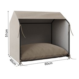 Casinha de Cachorro Pet Tati Raças Pequenas - Bege - 3