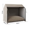 Casinha de Cachorro Pet Tati Raças Pequenas - Bege - 3
