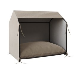 Casinha de Cachorro Pet Tati Raças Pequenas - Bege - 2