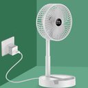 Ver imagem 2 de Ventilador de Mesa Dobrável Mini Circulador Ar Telescópico Usb Portátil Ajustável com Suporte para C