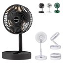 Ver imagem 1 de Ventilador de Mesa Dobrável Mini Circulador Ar Telescópico Usb Portátil Ajustável com Suporte para C