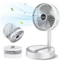 Ver imagem 4 de Ventilador de Mesa Dobrável Mini Circulador Ar Telescópico Usb Portátil Ajustável com Suporte para C