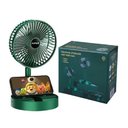 Ver imagem 3 de Ventilador de Mesa Dobrável Mini Circulador Ar Telescópico Usb Portátil Ajustável com Suporte para C