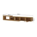 Ver imagem 7 de Rack Extensível com Painel TV 86 Polegadas Planejado 240x230cm Aruá CabeCasa MadeiraOriginals Marrom