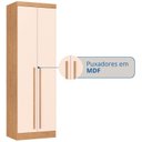 Ver imagem 6 de Guarda-Roupa Modulado 2 Portas 3 Gavetas com Prateleiras Infinity Marrom/Cedro/Blush