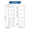 Ver imagem 3 de Guarda-Roupa Modulado 2 Portas 3 Gavetas com Prateleiras Infinity Marrom/Cedro/Blush