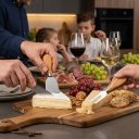Ver imagem 4 de Kit para Queijos 4 Peças em Madeira e Inox Gourmet Premium