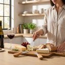 Ver imagem 2 de Kit para Queijos 4 Peças em Madeira e Inox Gourmet Premium