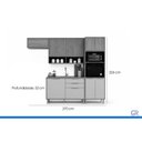 Ver imagem 2 de Cozinha Completa 4 Peças Divina CZ615 Cinamomo/Off White MGM