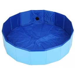 Piscina para Caes Pet Gato Cachorro Animal de Estimaçao Bebe Criança Banheira Dobravel Verao Sol Cal - 12