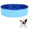 Piscina para Caes Pet Gato Cachorro Animal de Estimaçao Bebe Criança Banheira Dobravel Verao Sol Cal - 1