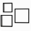 Ver imagem 6 de 3 Nichos para Livros Parede Quarto Sala Quadrado Preto