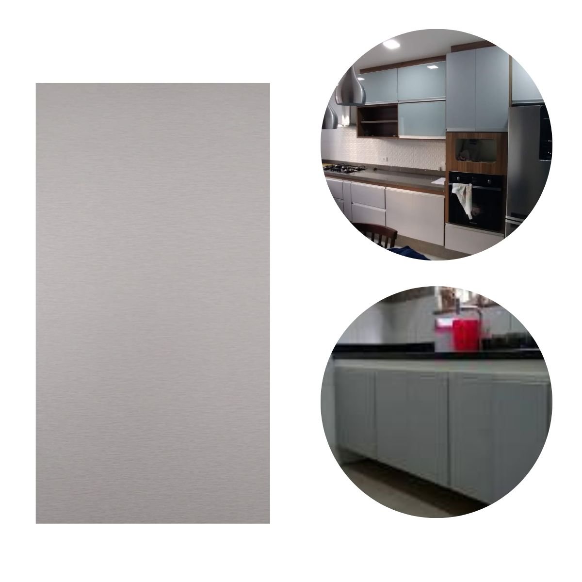 Revest para Formica Prata Essencial Duratex 3m X 60cm Acabamento Resistente Moveis Madeirado - 2