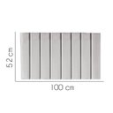 Ver imagem 2 de Painel Estofada Carla 100CM Solteiro Suede Cinza Claro- D A DECOR