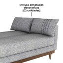 Ver mais imagens de Sofa Cama 2 Lugares 203 Cm Linho Plano Milenum Corino Whisk Milani Store Palha
