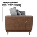 Ver imagem 7 de Sofa Cama 2 Lugares 203 Cm Linho Plano Milenum Corino Whisk Milani Store Palha