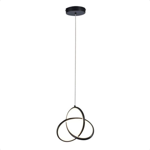 Pendente Led Moderno Taschibra Catar 15w Luz Quente 3000k Bivolt Preto