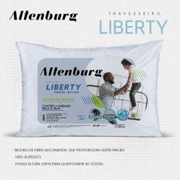 Travesseiro Antialérgico Liberty Altenburg 50x70 Cm 180 Fios - 3