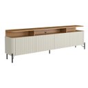 Ver imagem 2 de Rack Sala 4 Portas Brise Mdf L220 X A65cm