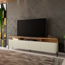 Ver imagem 1 de Rack Sala 4 Portas Brise Mdf L220 X A65cm