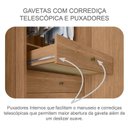 Ver imagem 4 de Guarda Roupa Casal Ripado Bragança e Cômoda Seul Cumaru 25 Fendi - Novo Horizonte