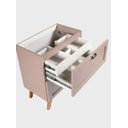 Ver imagem 4 de Gabinete para Banheiro com Tampo e Espelheira 60cm Retro Mdf Salmao Milano - On Móveis