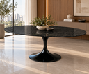 Ver imagem 2 de Mesa de Jantar Oval Saarinen 190x110cm em Mármore São Gabriel