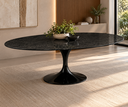 Ver imagem 1 de Mesa de Jantar Oval Saarinen 190x110cm em Mármore São Gabriel