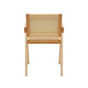 Ver imagem 4 de Cadeira com Assento Encosto Rattan Base Madeira Cor Natural