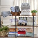 Ver imagem 4 de Manta Casal Microfibra Colors Estampada 180x200cm Cinza Aço