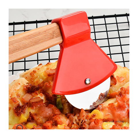 Machadinha Cortador de Pizza Inox Cor Vermelho