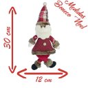 Ver imagem 2 de Kit 12 Enfeites Boneco de Neve e Papai Noel Natal em Tecido 30cm