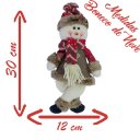 Ver imagem 3 de Kit 12 Enfeites Boneco de Neve e Papai Noel Natal em Tecido 30cm