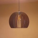 Ver imagem 2 de Luminária Teto tipo Pendente em MDF - Completa - Cor: Marrom