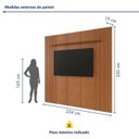 Ver imagem 3 de Painel para Tv até 75 Polegada com Prateleira Apolo 100% Mdf 250cmx234cm