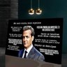 Quadro Frases Motivacionais Harvey Specter Black:120x80 cm/DOURADA - 4
