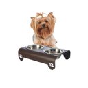 Ver imagem 2 de Comedouro Elevado Duplo Cão Porte Mini Marrom