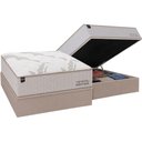 Ver imagem 2 de Cama Box Baú Crc Casal +Colchão Molas Boutique Ortobom 138