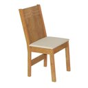Ver imagem 3 de Conjunto Mesa Redonda Maya com 4 Cadeiras Paraty - Bagum Bege Freijó e Off White