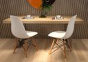 Ver imagem 2 de Cadeira Charles Eames Design Eiffel Kit com 2 Unidades Moderna P/ Escrivaninha AJL Cadeira Eames