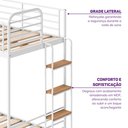 Ver imagem 4 de Beliche em Ferro Aço Carbono Tubular Teko Casatema MadeiraOriginals Branco/Fosco/Álamo