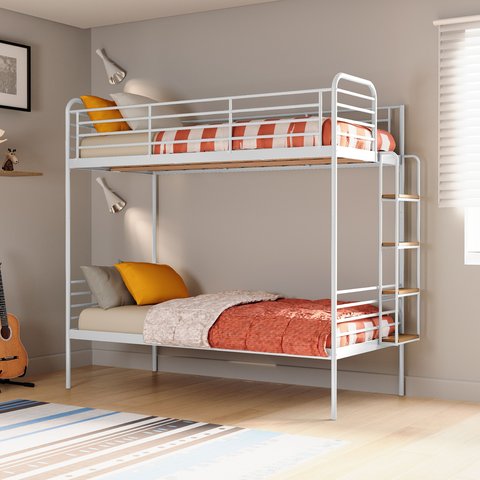 Beliche em Ferro Aço Carbono Tubular Teko Casatema MadeiraOriginals Branco/Fosco/Álamo