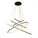 Ver imagem 1 de Lustre para Sala Pendente Led Integrado 5 Aros Moderno
