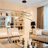 Lustre para Sala Pendente Led Integrado 5 Aros Moderno - 10