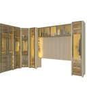 Ver imagem 4 de Modulado com 14 Portas 392cm x 240cm 100% MDF Mod 007 Innova Bege/Off White